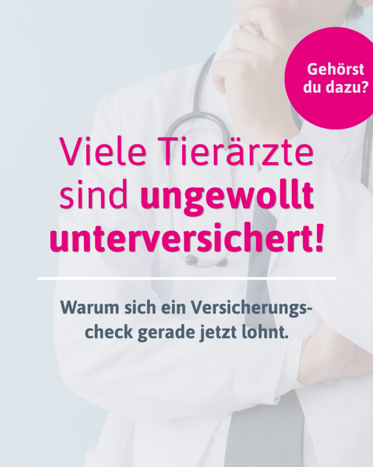Privathaftpflicht & Hausratversicherung für Tierärztinnen und Tierärzte